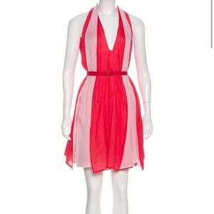 Pink Hussein Chalayan sleeveless knee-length dress
